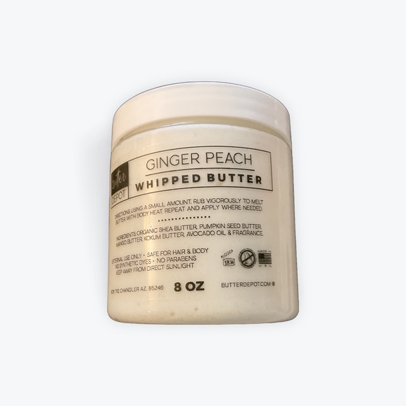 Ginger Peach Scented Whipped Body Butter - Picture 1 of 5